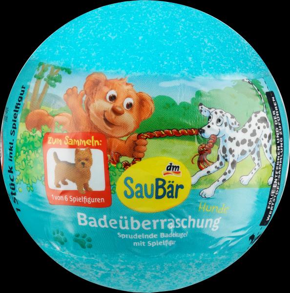 dm SauBär Kinder Badezusatz Badeüberraschung Hunde (Badekugeln)