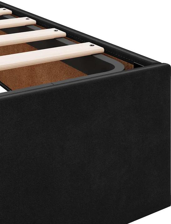 Immagine prodotto VidaXL Letto ottomano senza materasso nero 90x190 cm in velluto (90 x 190 cm)