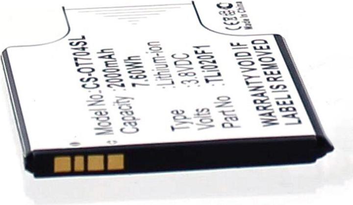 Produktbild AGI 117596 - Akku - Alcatel - TLi021E1 - Schwarz - Lithium-Ion (Li-Ion) - 2000 mAh