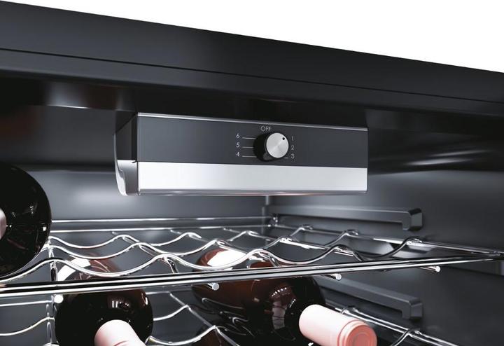 Actual product image Candy CWC 021 M/NF Wine Cellar with compressor Free installation Black 21 bottles/bottles