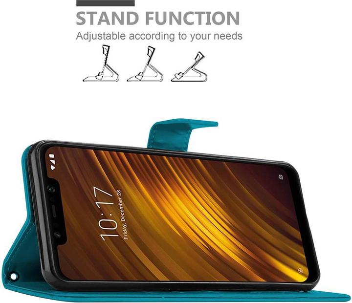 Actual product image Cadorabo Flower Book Cover (Xiaomi Pocophone F1)
