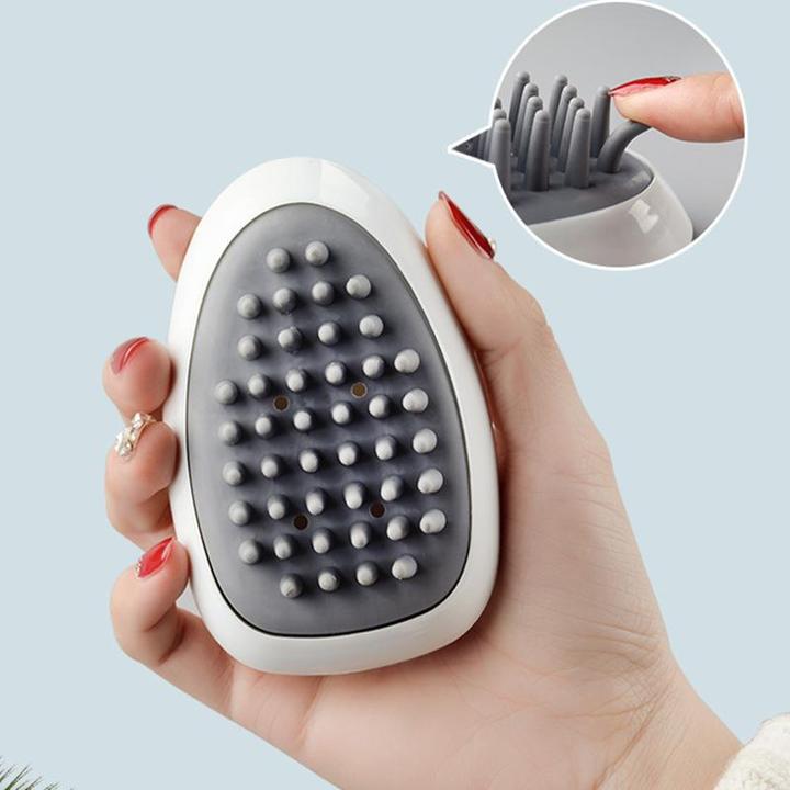 Produktbild JTI Bürste für die Kopfhautmassage - Weiss/Grau