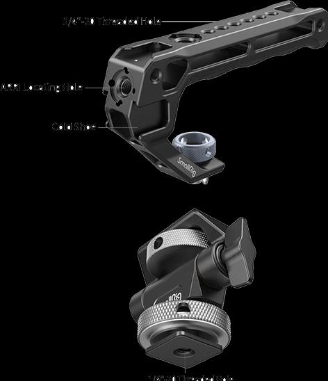 Actual product image SmallRig Top Handle with Monitor Support Kit (Compatible with Cold Shoe) 5322 (Monitor screen)