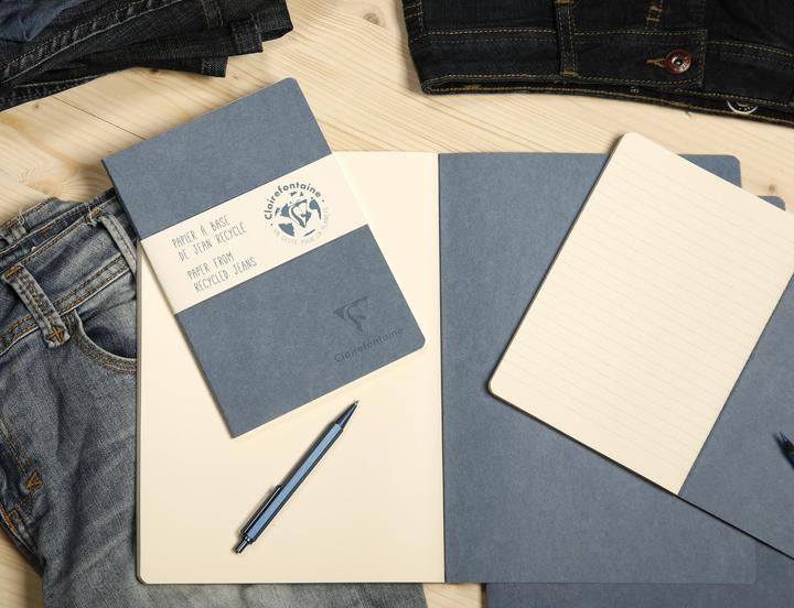 Produktbild Clairefontaine Notizheft Jeans (A4, Liniert, Harter Einband)