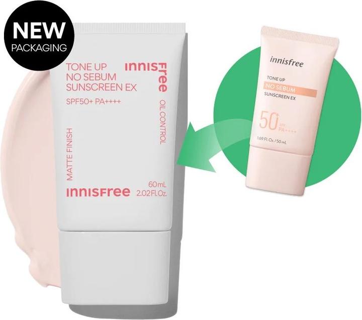 Immagine prodotto Innisfree Tone Up No Sebum Crema solare EX (Crema solare, SPF 50+, 50 ml)