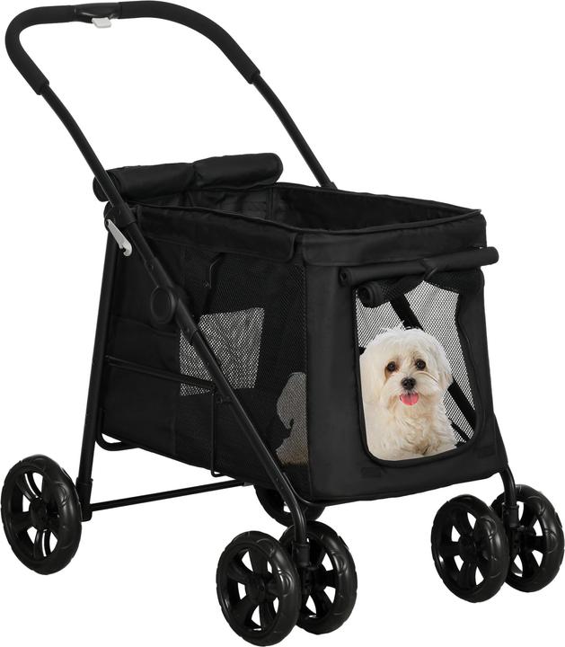 Produktbild PawHut Hundewagen mit Kissen (Hund, Faltbar)