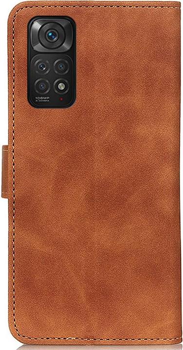 Actual product image Cover-Discount Xiaomi Redmi Note 11 / 11S - leather case cover brown (Xiaomi Redmi Note 11)