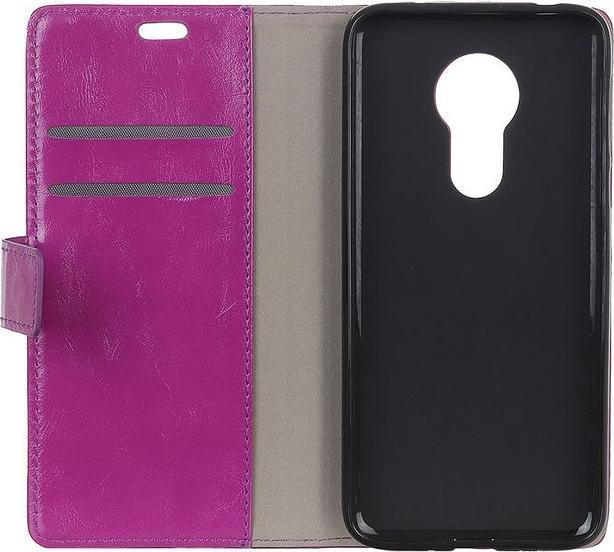 Actual product image MU Classic Crazy Horse Leather Bookcover Series (Motorola Moto G7 Power)