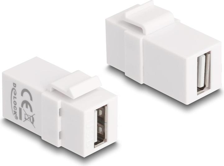 Image du produit Delock Module Keystone USB 2.0 A Blanc