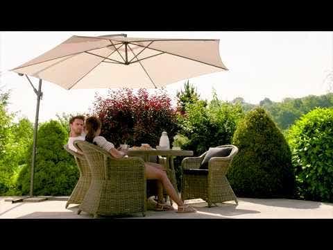 Produktbild tectake Sonnenschirm Ciccio mit Schutzhülle (3.50 m)