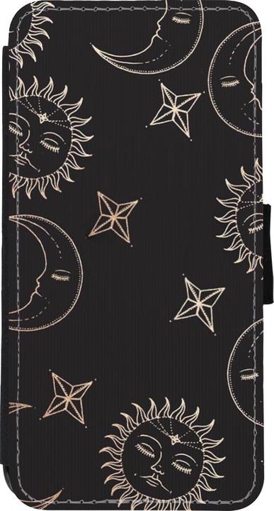 Actual product image PhoneLook Coque Wallet noir Suns and Moons (Apple iPhone XR)