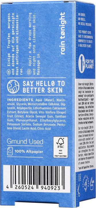 Actual product image Nø Cosmetics rain tønight 120h Hydration & Niacinamide Serum (20 ml)