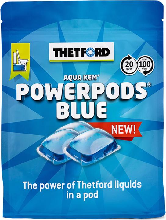 Actual product image Thetford PowerPods Blue, 20 pods per bag