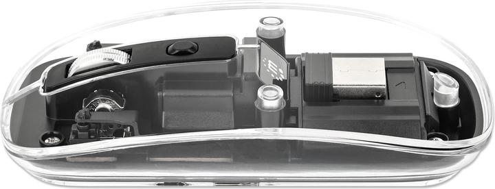 Actual product image Manhattan MH Transparent 4D mouse, Black (Wireless)