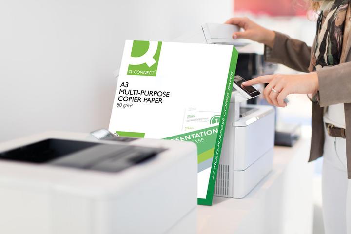 Actual product image Q-Connect Universal paper, high white, from 5 pieces (80 g/m², 500 x, A3)