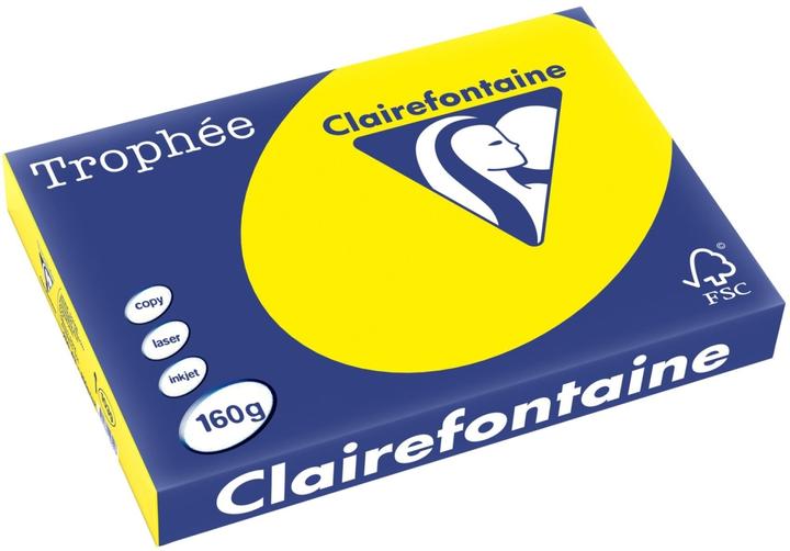 Clairalfa Multifunktionspapier, DIN A3, kanariengelb (160 g/m², 250 x, A3)