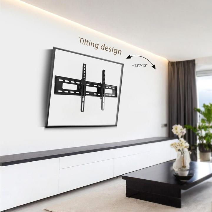 Actual product image Maclean TV mount max VESA 600x400 32-90 80kg Tilt adjustment +15°-15° MC-421 (Wall, 90", 80 kg)