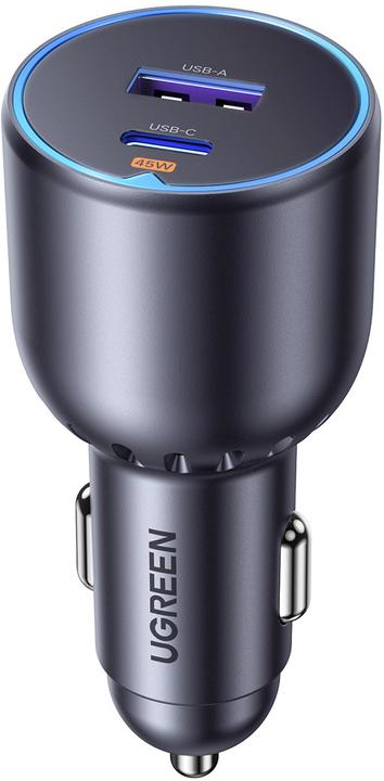 Actual product image Ugreen 63w 2-Port Fast Car Charger
