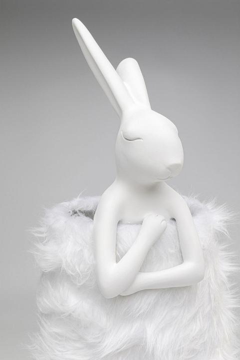 Immagine prodotto Kare Design Lampada da tavolo Animal Rabbit Fur Bianco/Argento 68 cm (E14)