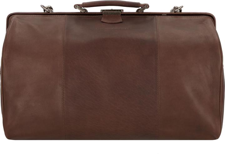 Immagine prodotto The Vegan Cow Chesterfield Marca Leren Weekendtas Bruin Corfu (41.90 l)