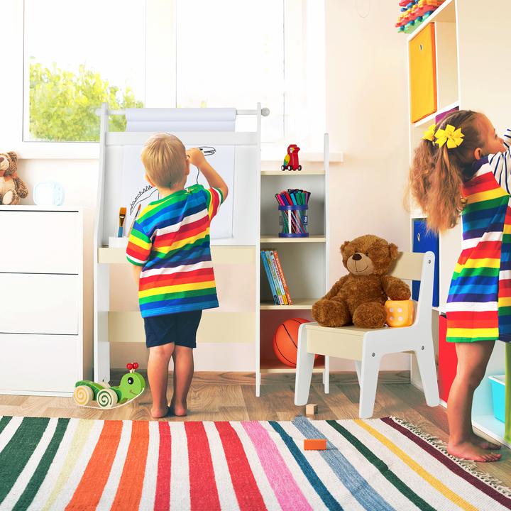 Produktbild Relaxdays Kindertafel mit Fächern und Stuhl