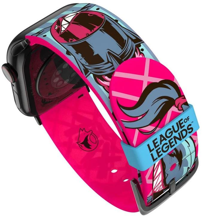 Produktbild Moby Fox League of Legends bracelet pour smartwatch Jinx (22 mm, Silikon, Edelstahl)