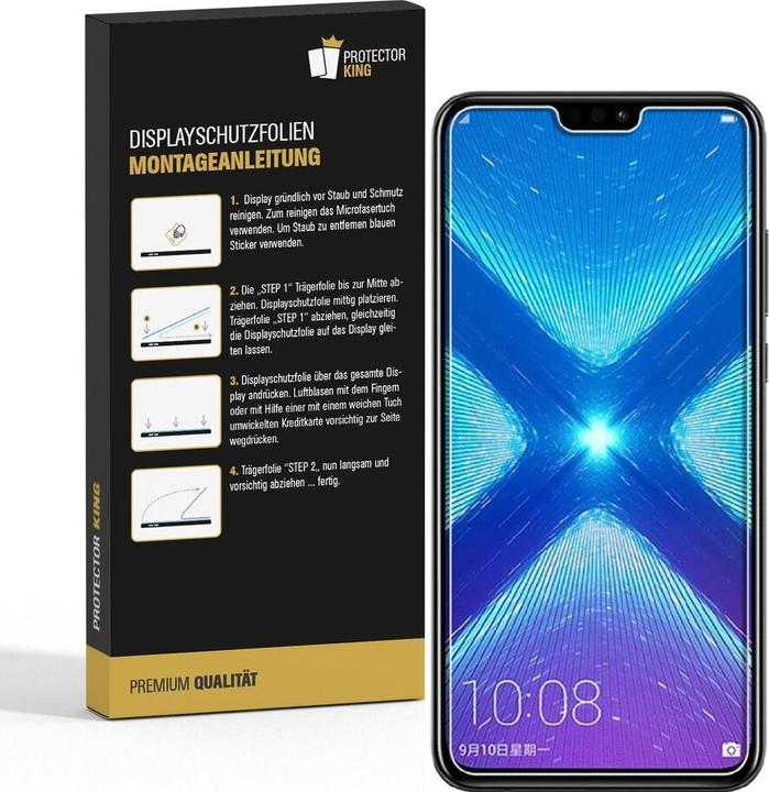 Produktbild Protectorking 4x Premium Displayschutzfolie 3D KLAR (4 Stück, Honor 8X)