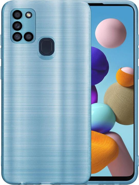 Actual product image Cadorabo Case for Samsung Galaxy A21s in TPU Brushed Camera Protector LM160 Style (Samsung Galaxy A21s)