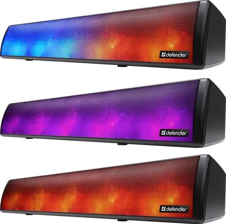Defender Z8 Barre de son Haut-parleur 10W USB BLUETOOTH LED RGB rétro-éclairé (10 W)