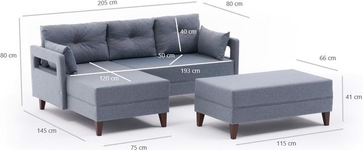 Produktbild Hanah Home Comfort (Ecksofa, Bettsofa)