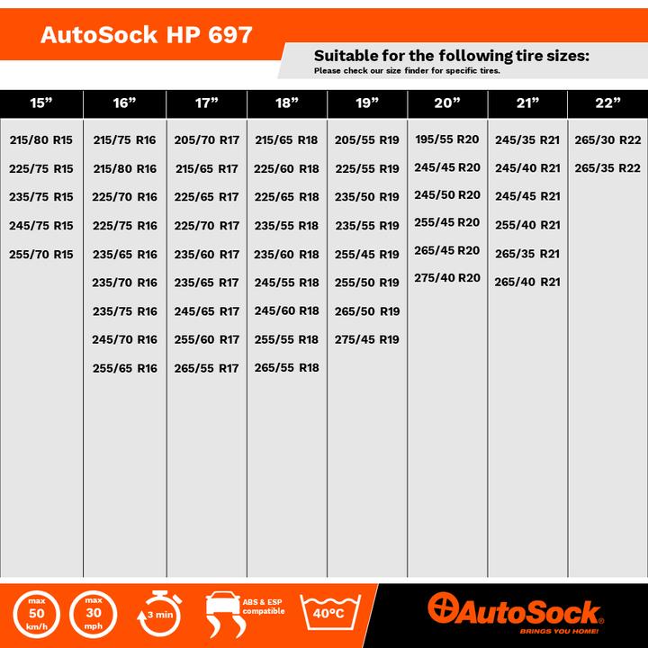Image du produit Autosock HP 697