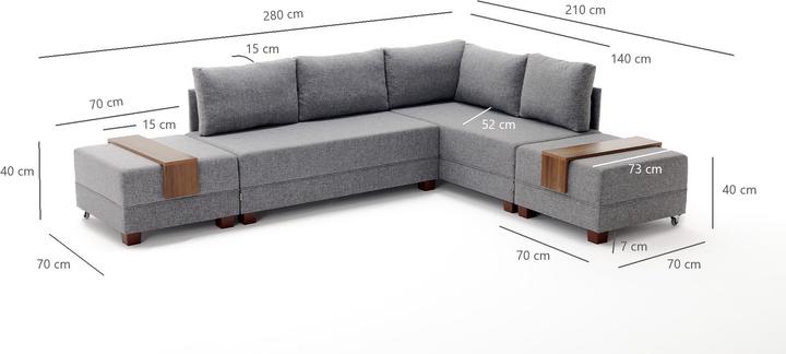 Produktbild Atelier del Sofa Winnie (Ecksofa)