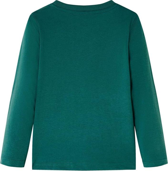 Immagine prodotto VidaXL Camicia a maniche lunghe per bambini verde 128,Materiale: 100 (128)