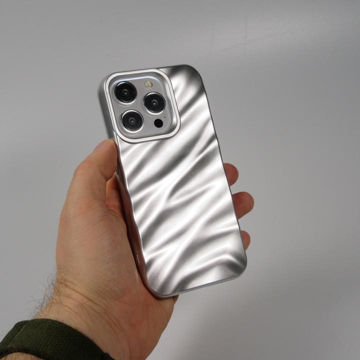 Produktbild PhoneLook Hülle Silikon mit 3D Wellenform matt (Apple iPhone 15 Pro)