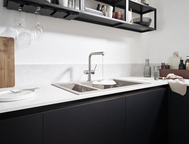Productafbeelding hansgrohe HG ééngreeps wastafelmengkraan 270 TALIS M Toestelstopkraan 1jet RVS look