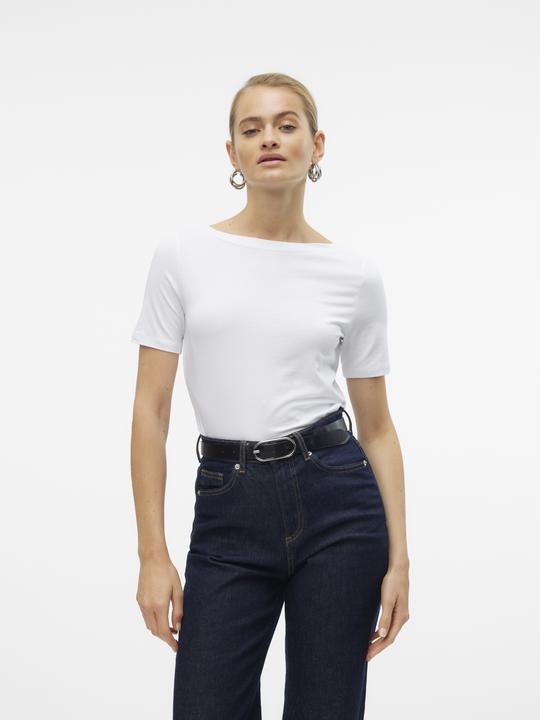 Produktbild Vero Moda U-Boot-Ausschnitt Oberteil mit kurzen Ärmeln (L)