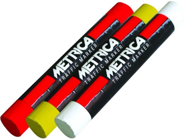 Immagine prodotto Metrica Gesso per segnalazione incidenti stradali, 150 x 20 x 20 mm, bianco, oliato, rotondo
