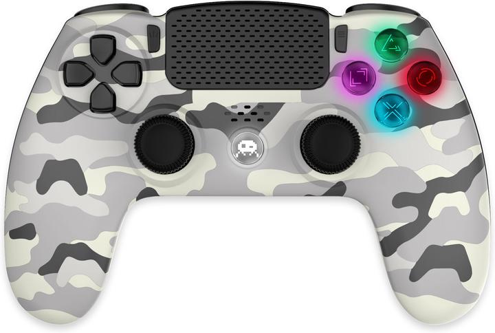 Produktbild Trade Invaders Wireless Controller for PS4 with 3,5mm jack slot - LED-White Camo (PS4)