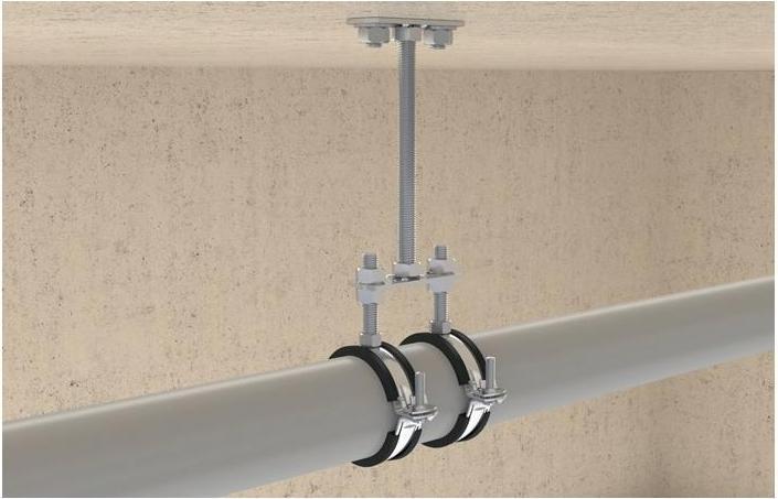 Actual product image Fischer Base plate GPL Length 120 mm Width 40 mm Thickness 4.0 mm galvanised steel galvanised v (M10)