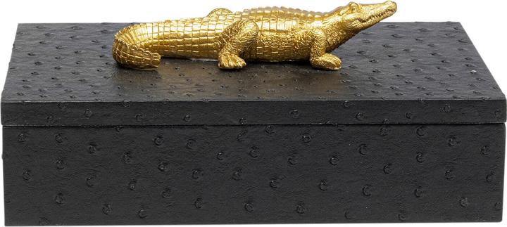 Actual product image Kare Design Box Crocodile Schwarz (2/Set)