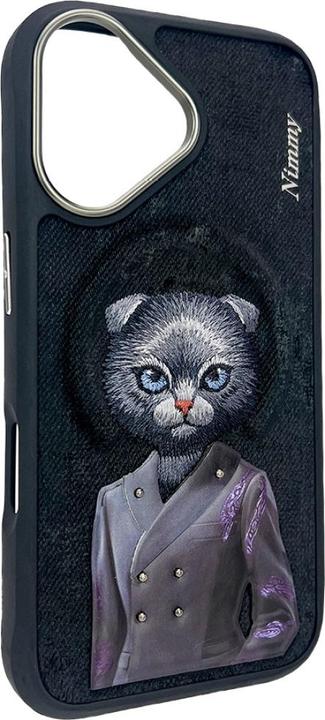 Actual product image Nimmy Case Magnetic fashion cute pet MagSafe for iPhone 16 black (Apple iPhone 16)