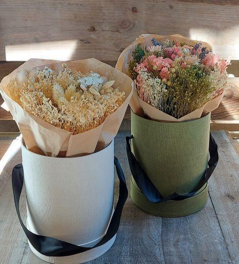 Actual product image Myflower Natural dried bouquet in gift box (Dried flowers)