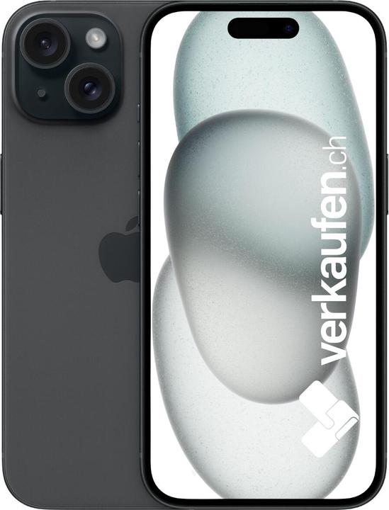 Produktbild verkaufen.ch iPhone 15 (256 GB, Black, 6.10", 48 Mpx, SIM + eSIM, B / Sehr gut)