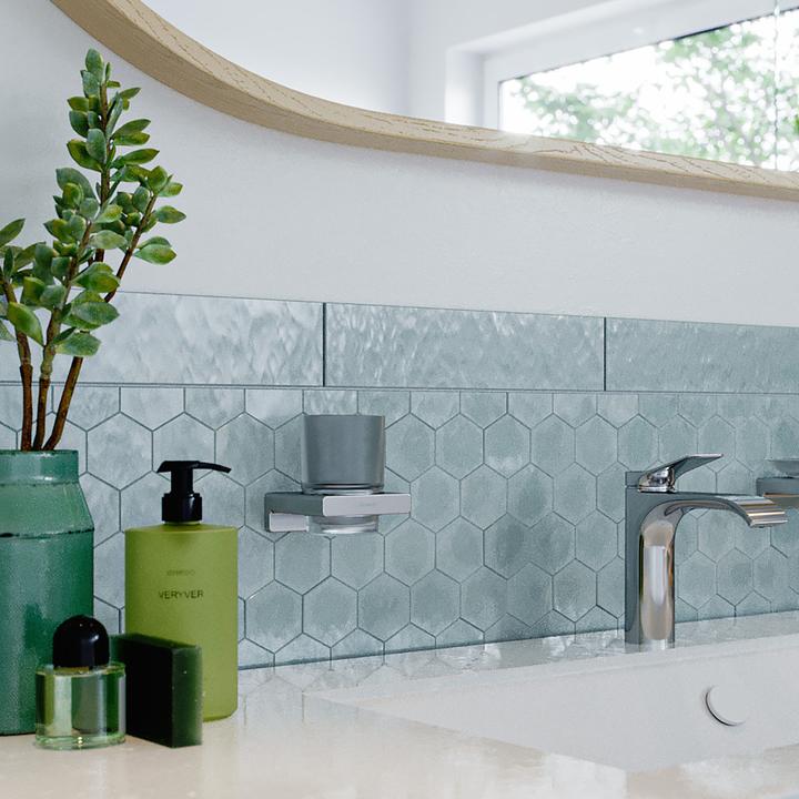 Produktbild hansgrohe HG Glashalter AddStoris Wandmontage chrom