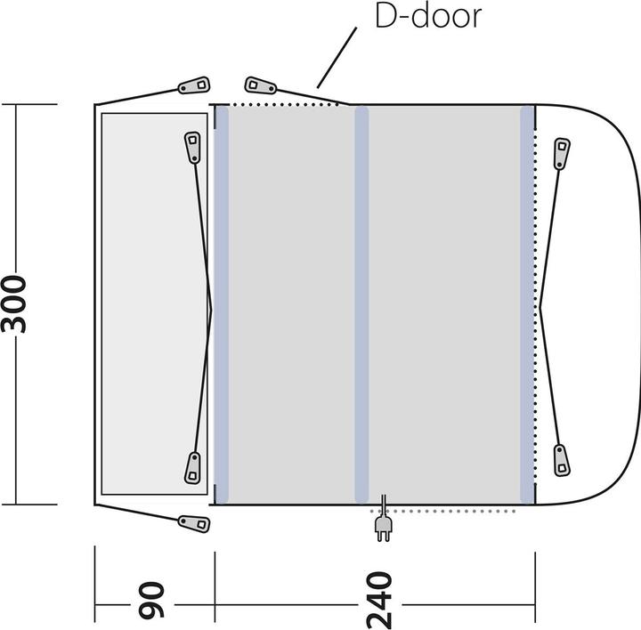 Actual product image Outwell Newburg 240 Air (Awning, 20.90 kg, 2 persons)