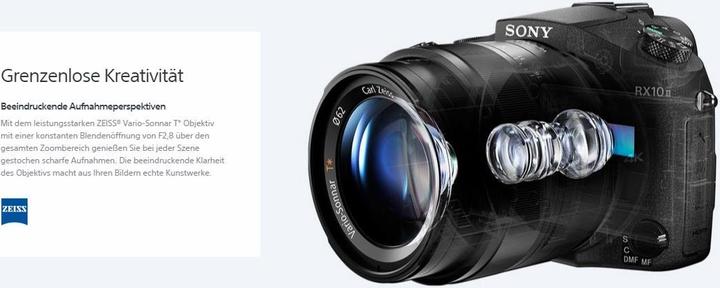 Produktbild Sony Cyber-Shot DSC RX10 Mark II (24 - 200 mm, 20.20 Mpx, 1")
