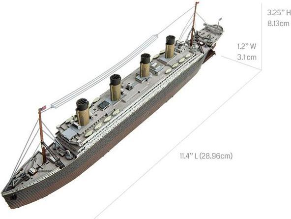 Actual product image Metal Earth RMS Tita