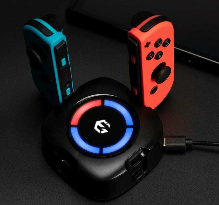 Actual product image Egogear - Socle de charge premium SCH25 noir pour manettes Joy-Con de la Switch et Switch OLED (Switch)