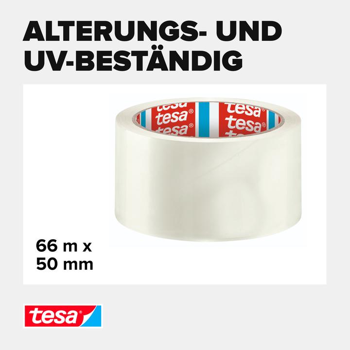 Actual product image tesa tesapack SOLID & STRONG packing tape, quiet unwinding (50 mm)