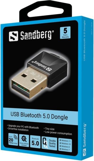 Image du produit Sandberg Dongle USB Bluetooth 5.0 (Récepteur)